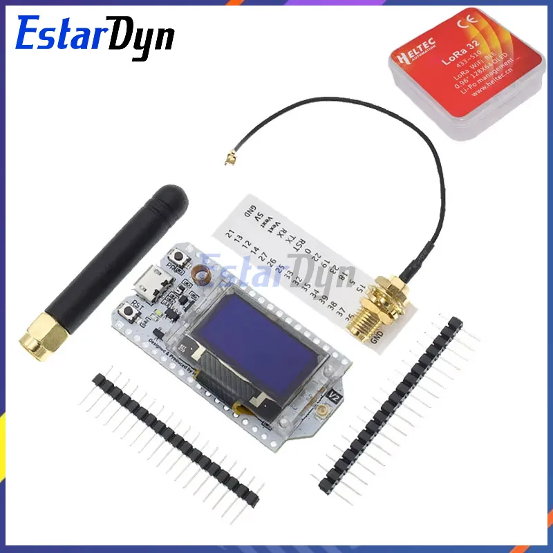 SX1276 ESP32 LoRa 868MHz-915MHz 0.96 بوصة شاشة OLED زرقاء بلوتوث WIFI Kit 32 لوحة تطوير