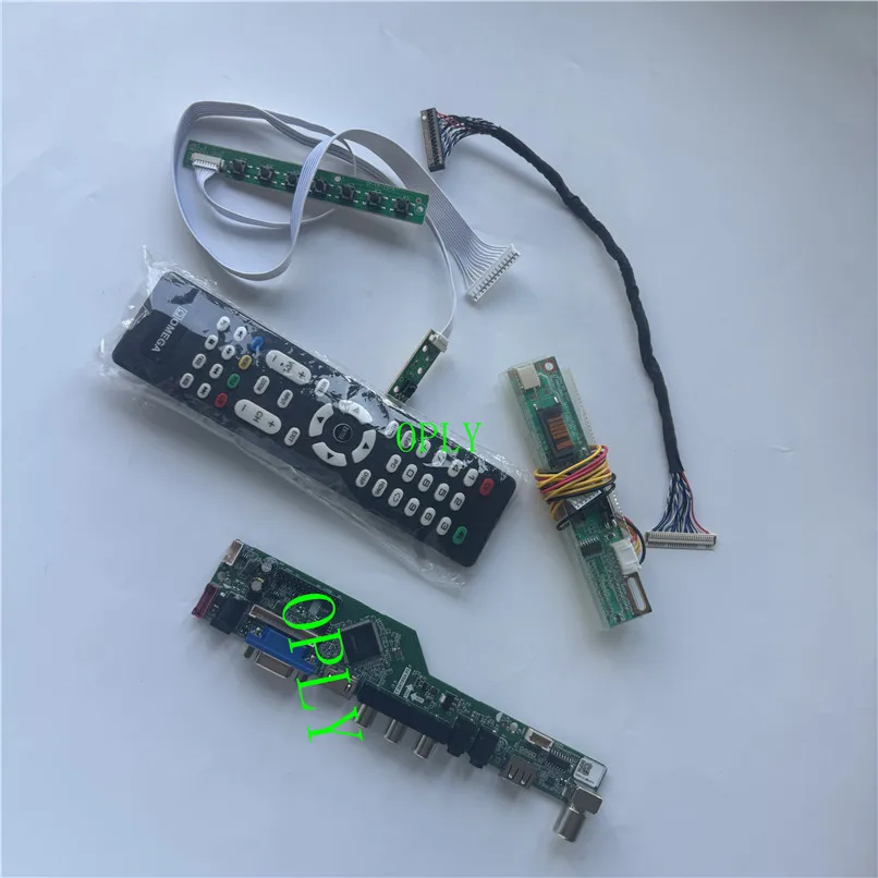 TV Controller board  HDMI-compatible kit for LP150X08 LP150X08-A3 15" 1024X768 VGA RF USB LCD panel AV screen display monitor
