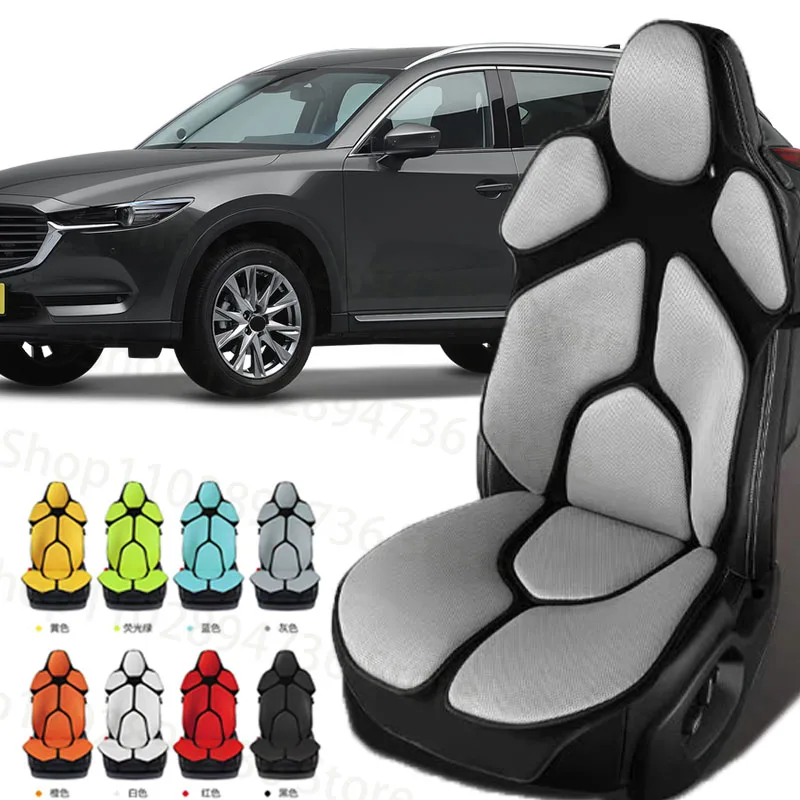 FOR Mazda CX-8 Cushion Car Seat Chair Back Mesh Lumbar Back Brace  Massage Back Pad Support Home Office