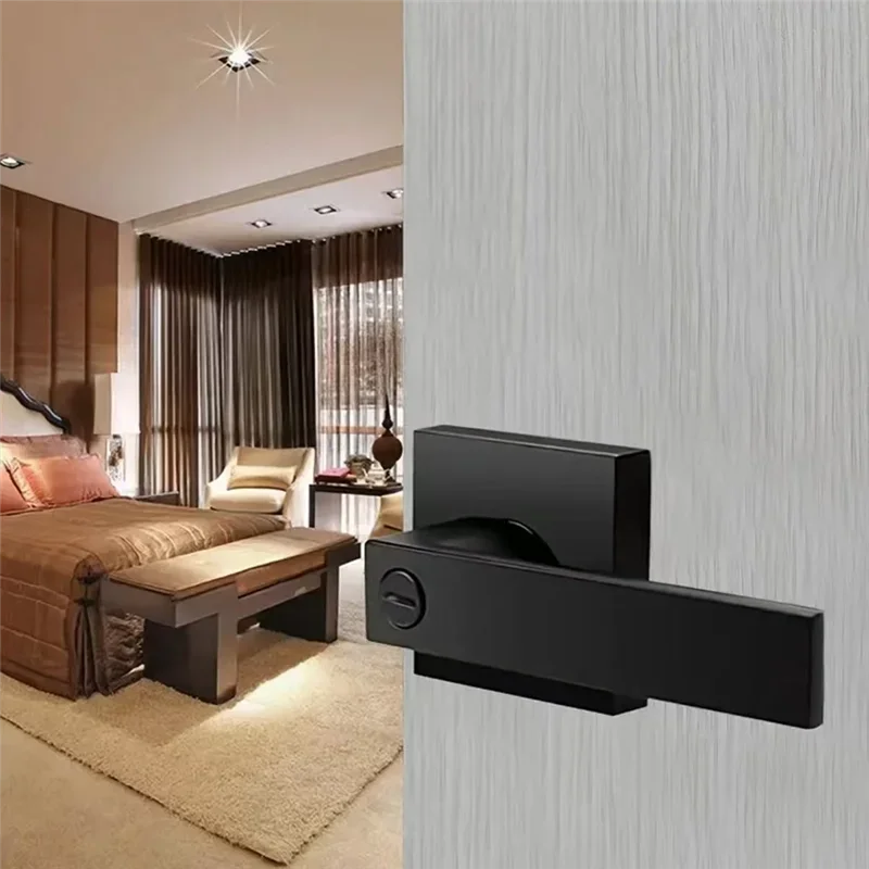 Door Lever, Keyless Interior Door Knobs, Privacy Door Lever Locksets for Bedroom Bathroom, Modern Door Handles