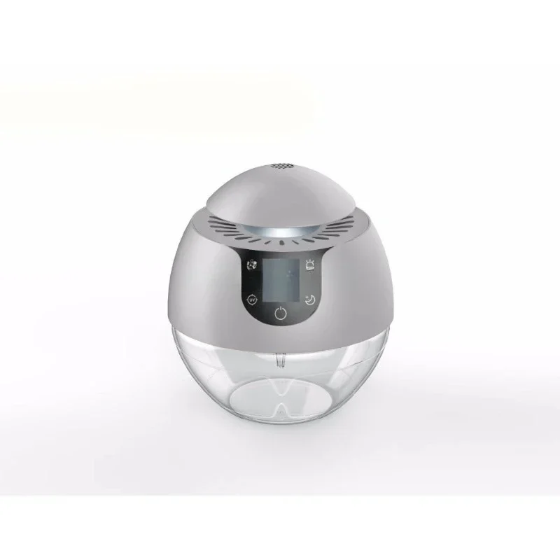 

Blue Tooth And Music Air Purifier Humidifier Freshener Uv Lamp Water Based Globe Air Purifier With Transparent LCD Display