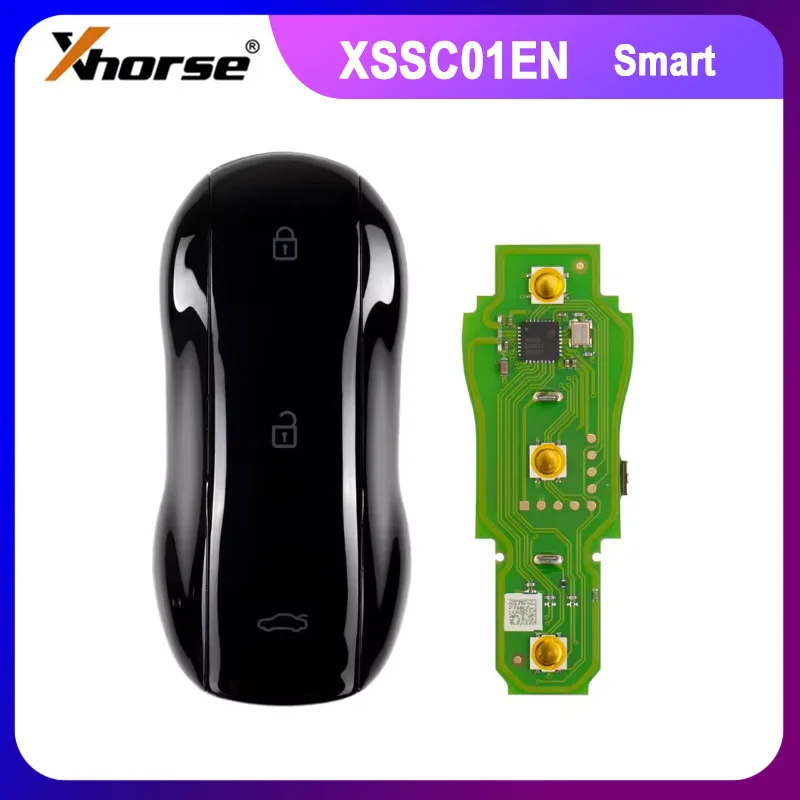 

1/2/5 шт./лот Xhorse XSSC01EN XM38 TOY.T универсальный смарт-ключ суперкар стиль глянцевый черный цвет 3 кнопки