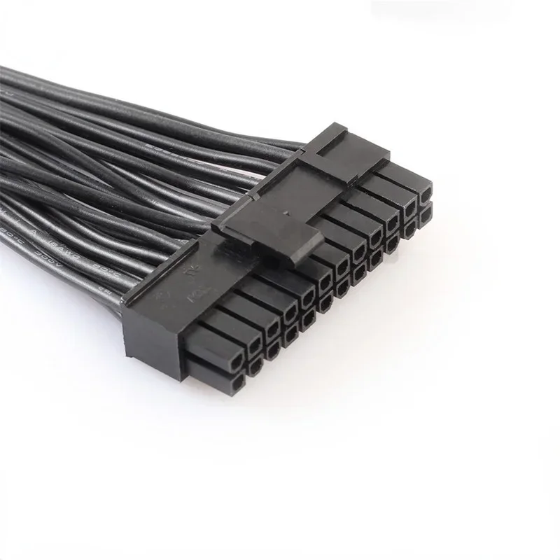 18AWG Wire 30cm 20+4Pin 24Pin Triple PSU - ATX Power Supply Adapter Cable for Mining Power Supply Synchronization Start Line
