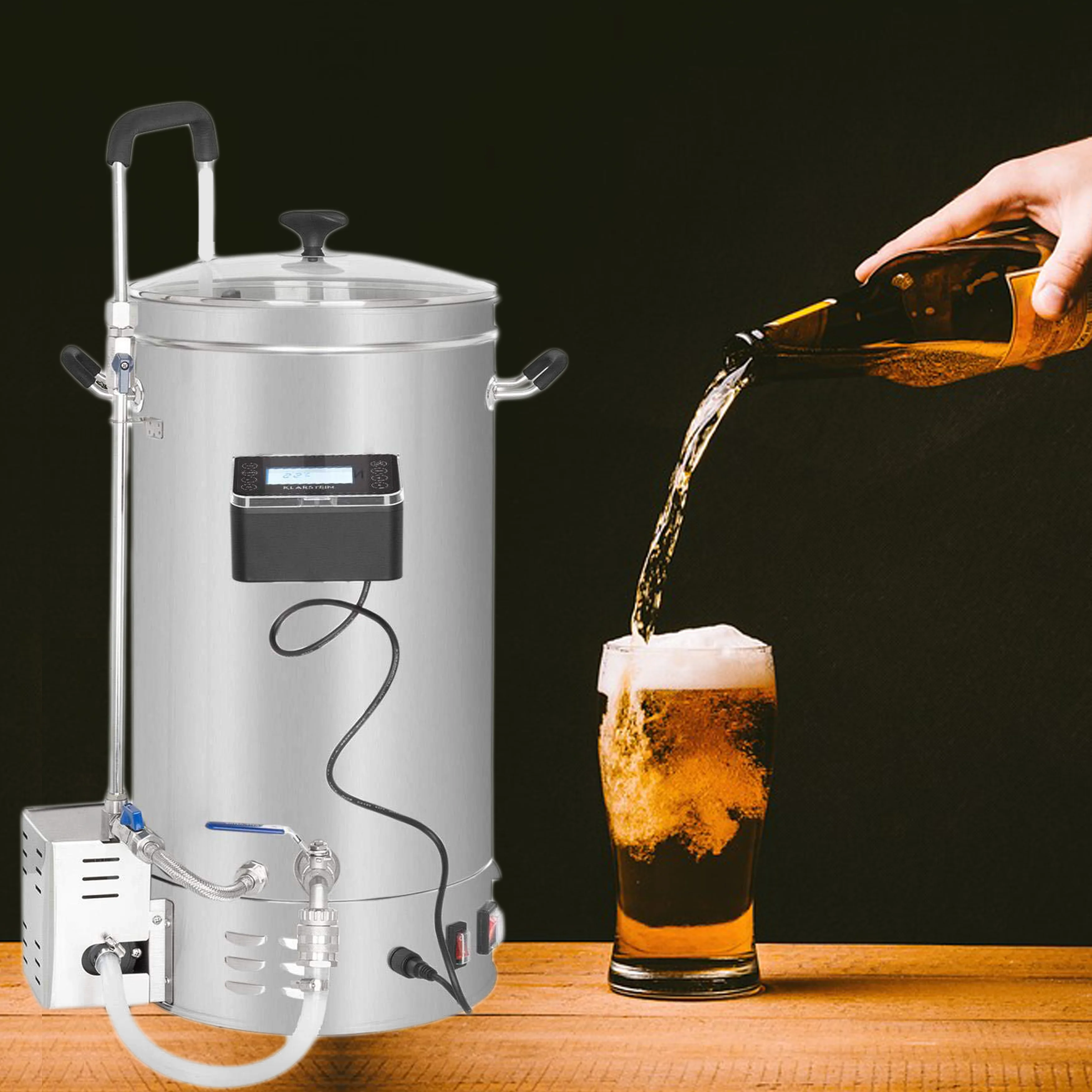 2023 Beer Brewing Equipment Electric Mashing Tunisia Microbrewery Craft Beer Machine Homemade
