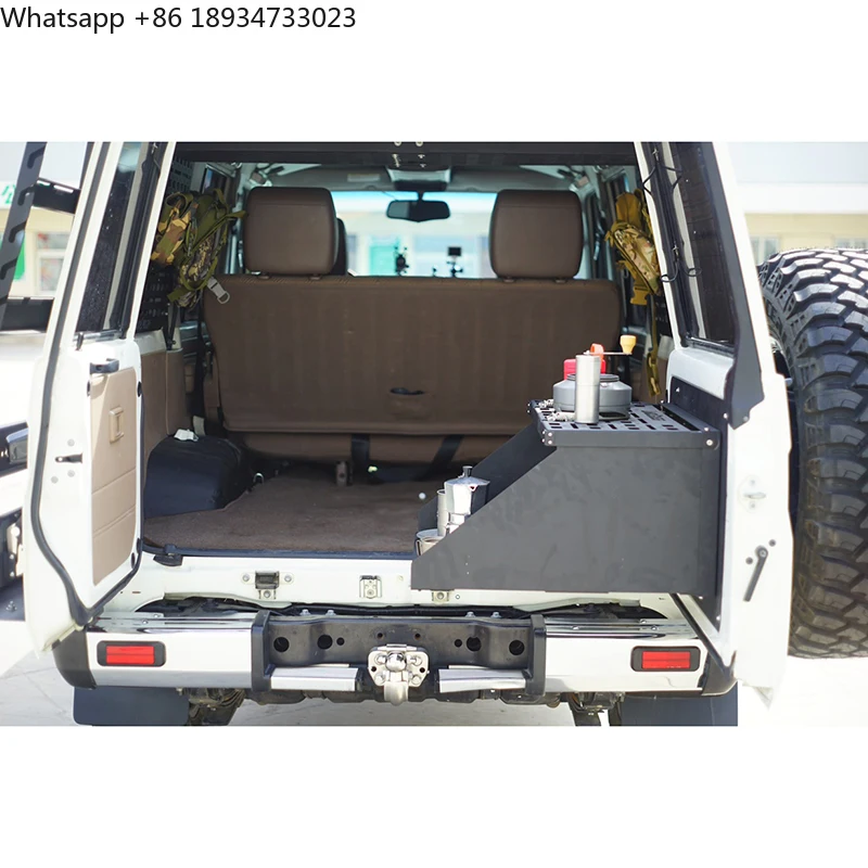 Trunk Stowing Tidying for Toyota Land Cruiser LC76 Tailgate Expansion Table LC76 Tailgate Table
