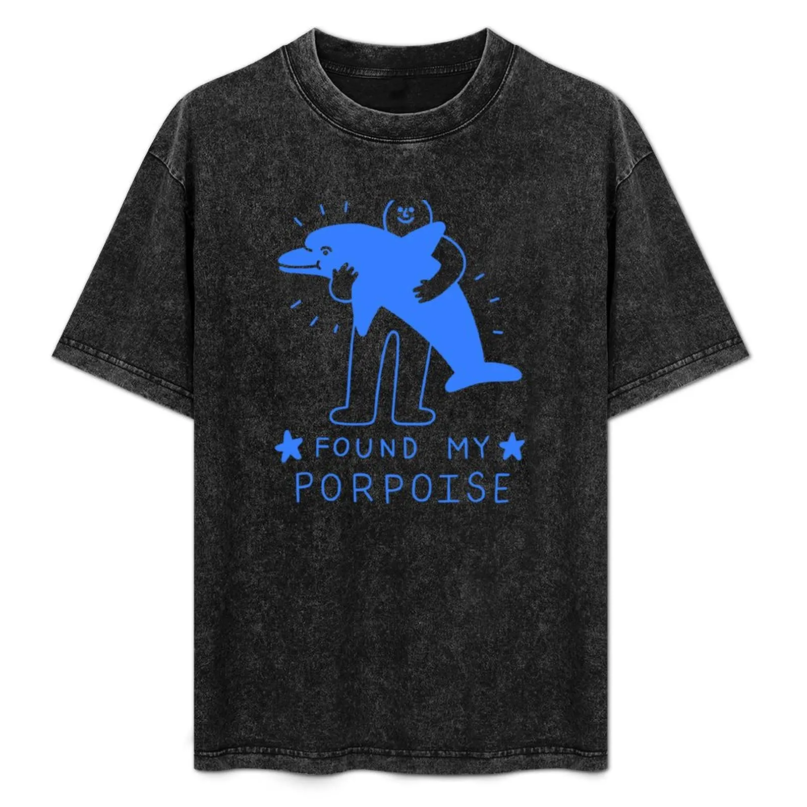 Found My Porpoise T-Shirt blue lock Short sleeve tee summer clothes tee shirts for men