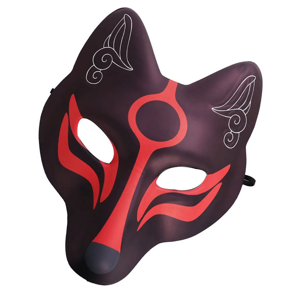 Fox Mask Party Decor Dressing up Neon Accessories Creative Animal Props Black Cosplay Decorative Role-play Clothing EVA