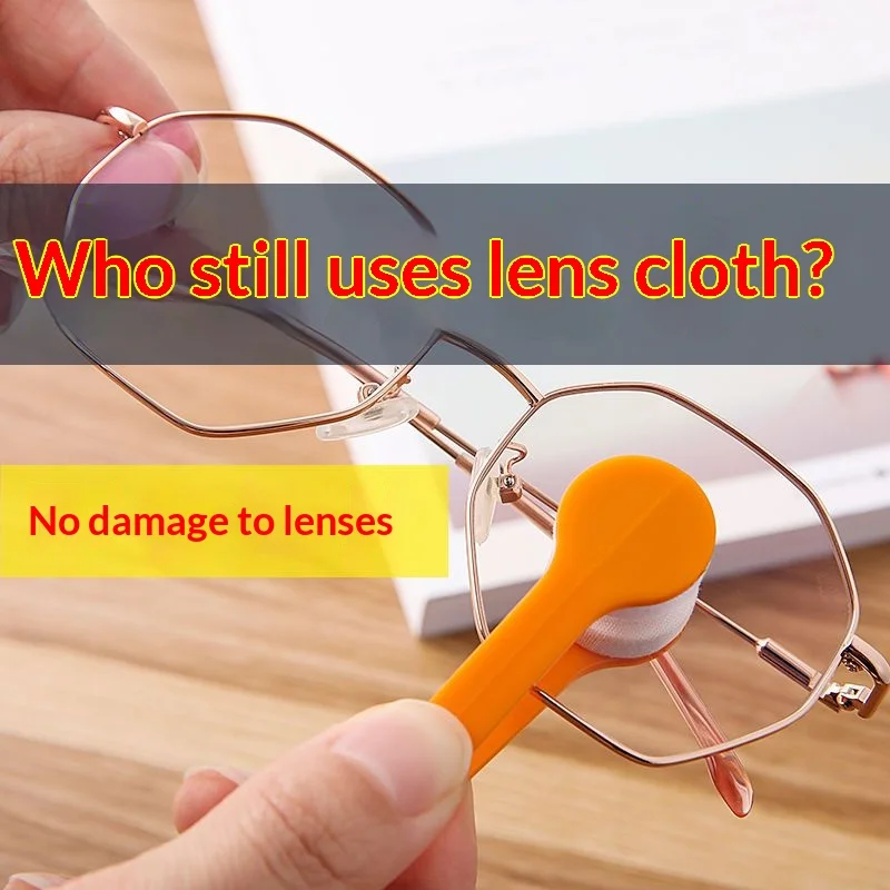 Portable Glasses Cleaning Clip Microfiber Lens Wipe Cleaner Anti-scratch Eyeglasses Sunglasses Spectacles Cleaning Tool