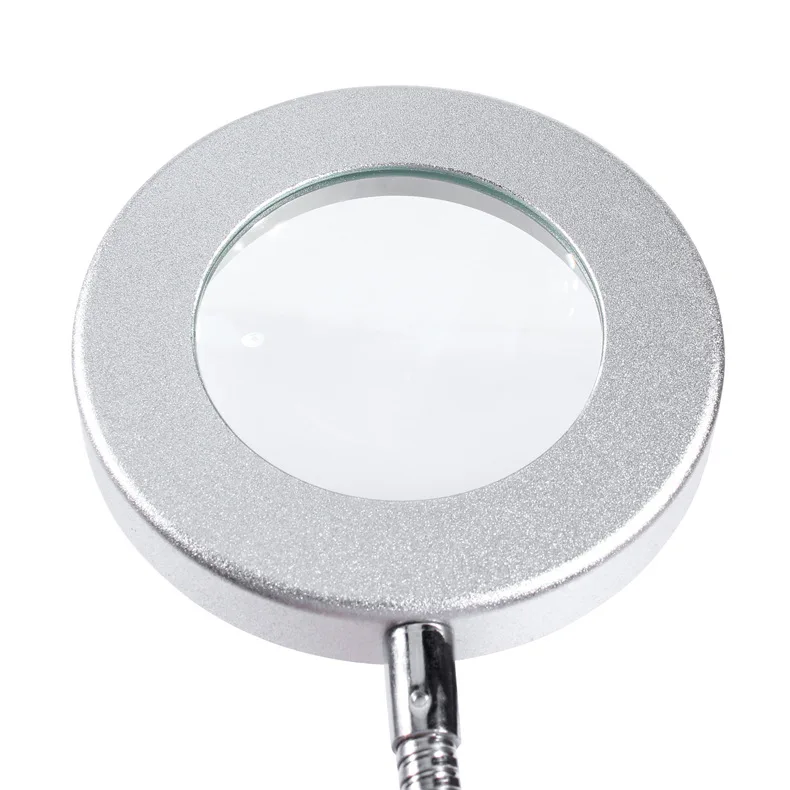 10X Folding Magnifying Glass Optical Large Lens Loupe Lamp Desktop Magnifier for Inspection,welding,reading,beauty Salon