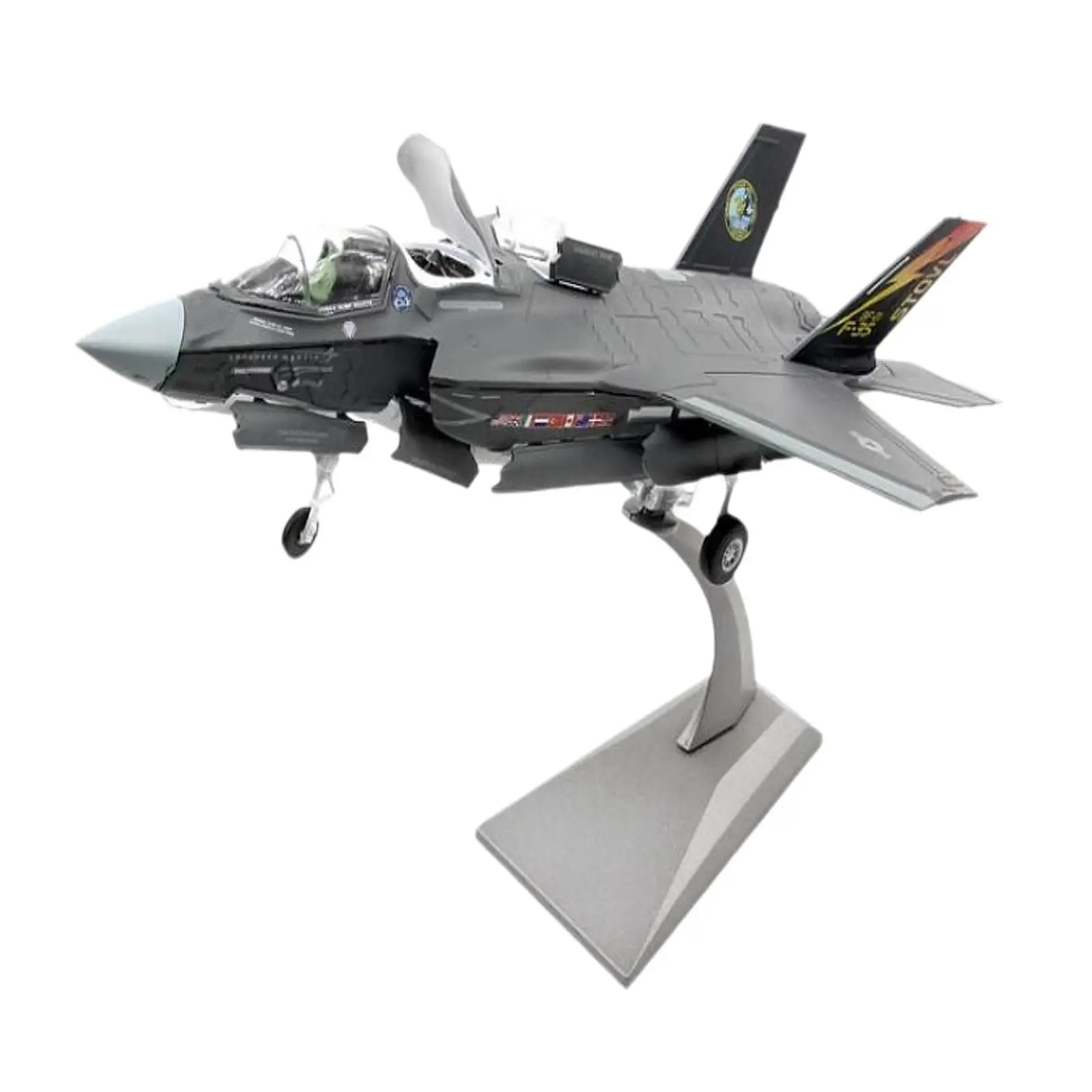 1/72 F35B Fighter Model Gift Alloy Airplane Model for Cafe Bedroom Bookshelf