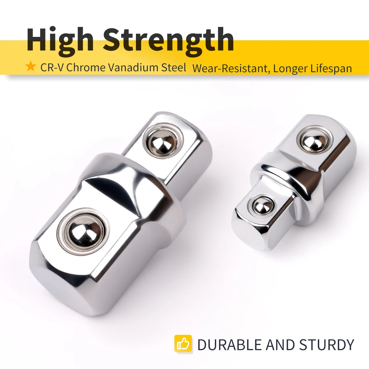 Double Square head Socket adapter Converter Reducer Set 1/4 3/8 1/2 Impact Drive Ratchet Wrench Socket Adaptor Repair Hand Tool