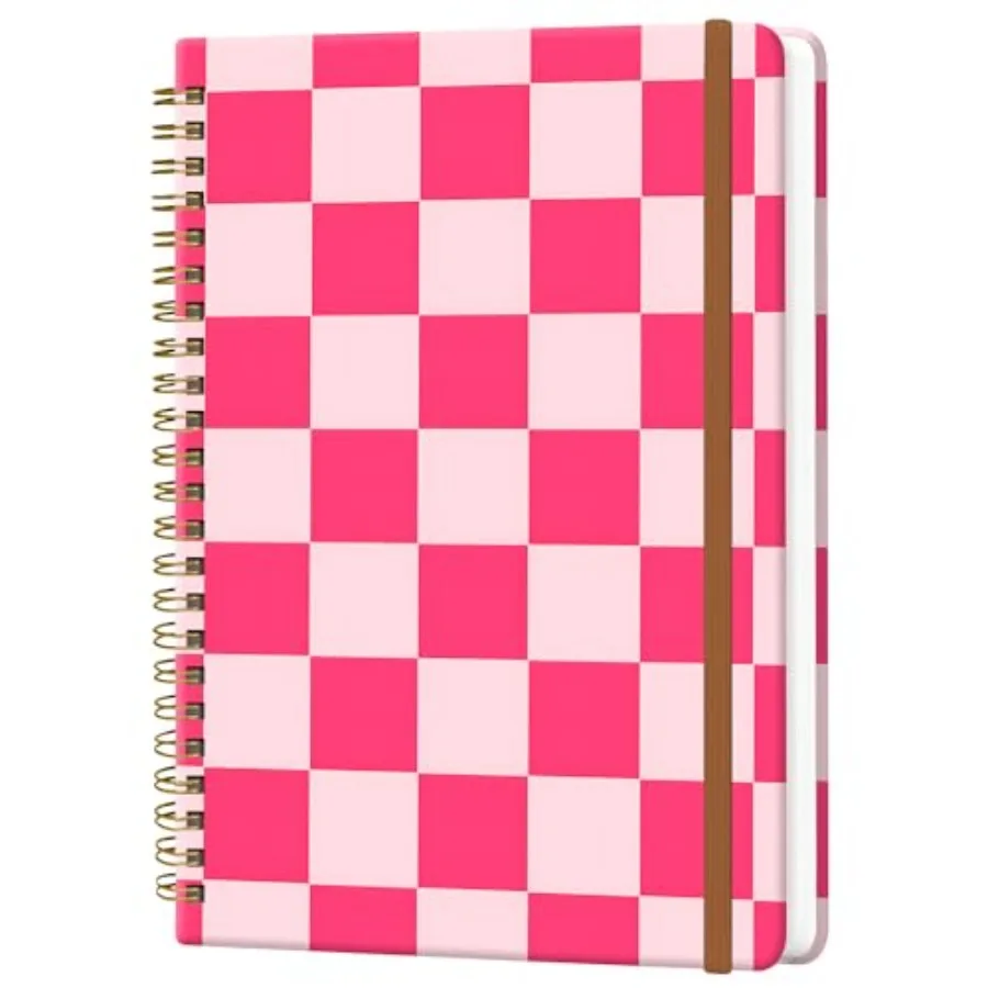 

Spiral Journal Notebook for Women, Hardcover A5 College Ruled Notebook, 60 Sheet, Thick Paper, Cute Lined Journal for School, O