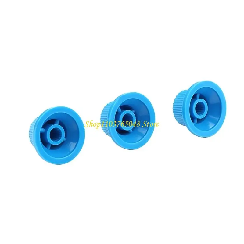 R53E 3pcs Electric Guitar  Effect Knobs Volumes Tone Control Knobs Clear Bells Knobs Plastic Top Hat Knobs Replacement Part