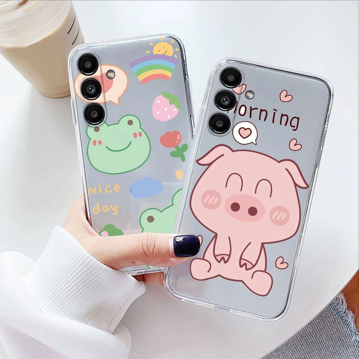 Case For Samsung Galaxy S23 FE Phone Cover Soft Shockproof Bumper Silicone Fundas For Samsung S 23 FE Coque Cute Transparent