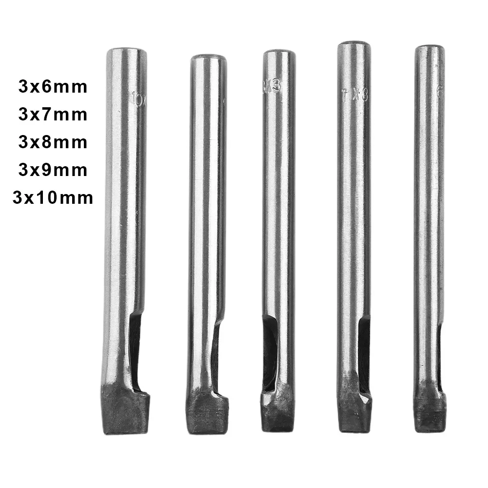 

5pcs/set Hollow Punches Hand Tools DIY Tool Hole Punch Hollow Punch Oval Shape Steel 3mm 6-10mm Belt Watch-strap Home