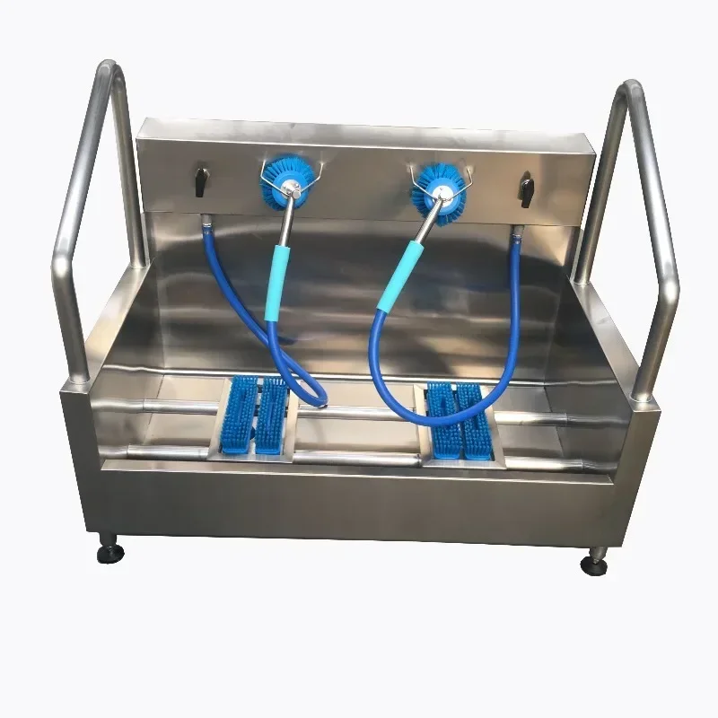Manual boot washing machine one two three station cleaning equipmentSD12