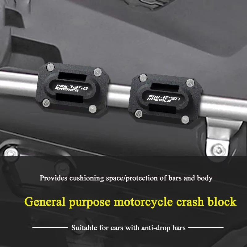 Engine Guard Bumper Protection Decorative Trim Block Crash Bar For PAN AMERICA 1250 S PA1250 2020 2021 2022 2023 2024 PA1250S