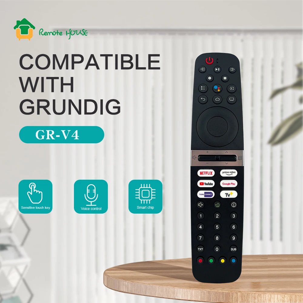 New Voice Remote Control Replacement For Grundig Smart TV