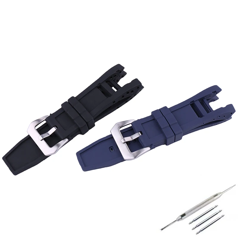 34mm Men's rubber watch strap accessories compatible with Invicta Russian Pro Diver sport watch band women's silicone wristband