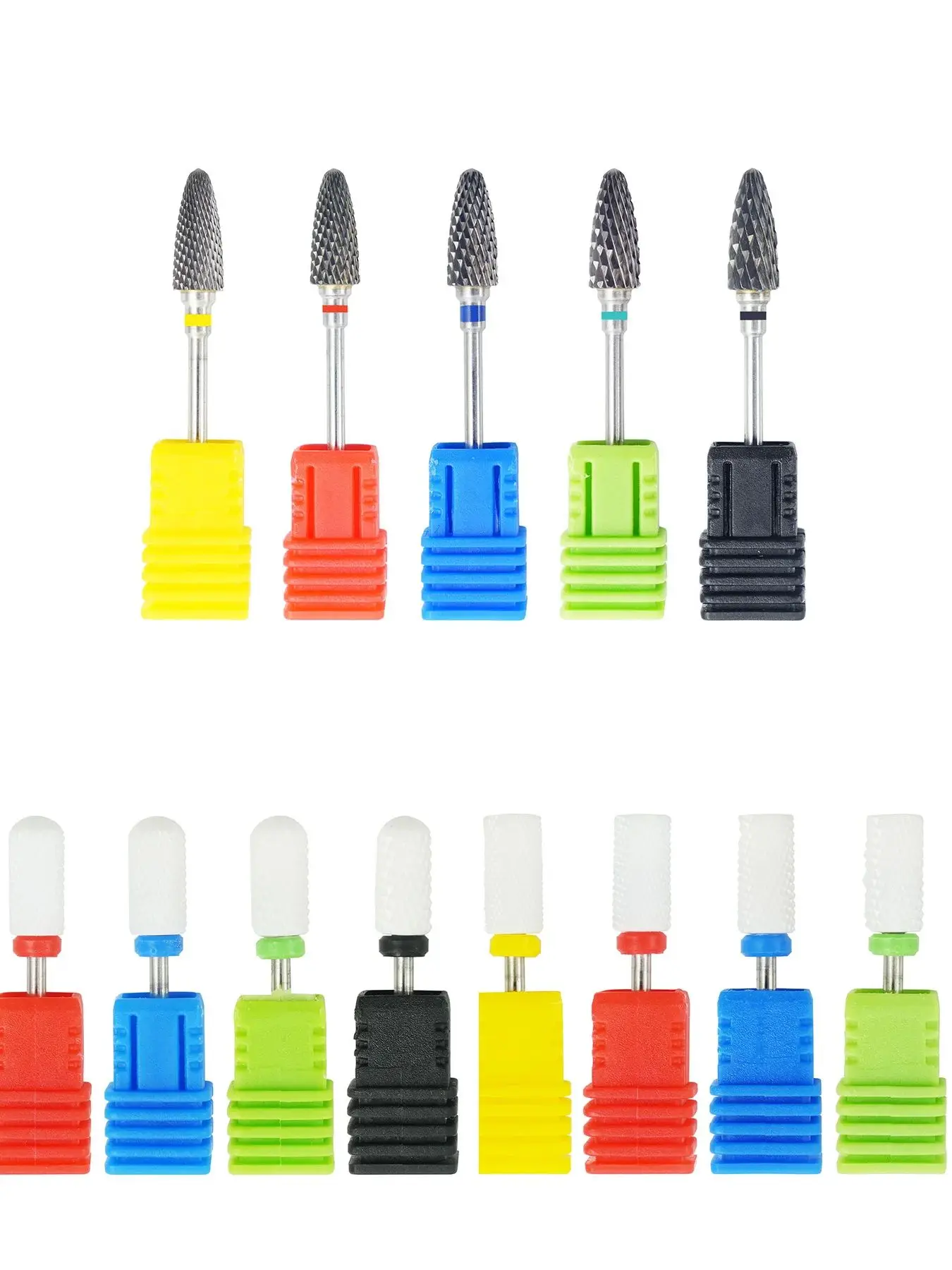 1Pcs Ceramic Nail & Dental Drill Bit For Milling Cutter Electric Manicure Drills Gel Polish Remover Nail Burr Pedicure Tools