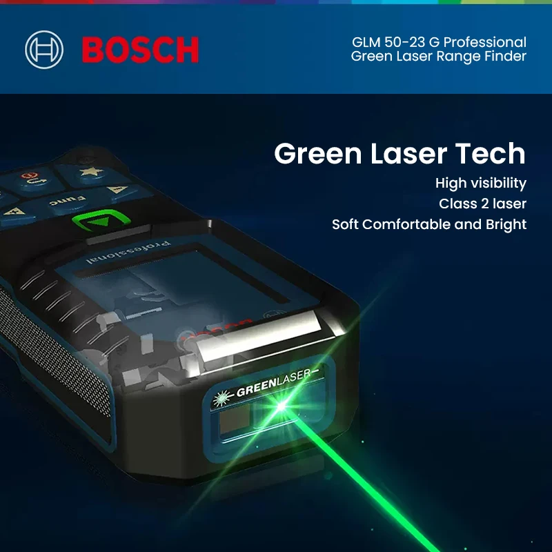 Bosch Laser Range Finder With Li-battery rechargeable USB Charge GLM50-23G GLM 50-27CG Green Laser Tape Measure 50m