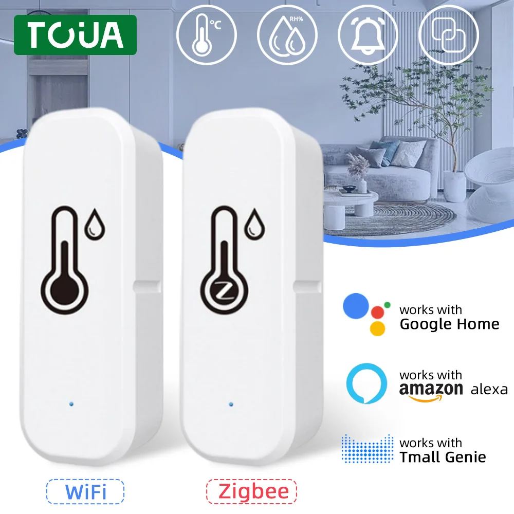 Tuya Zigbee/WIFI Temperature And Humidity Sensor APP Remote Monitor For Smart Home var SmartLife WorkWith Alexa Google Assistant