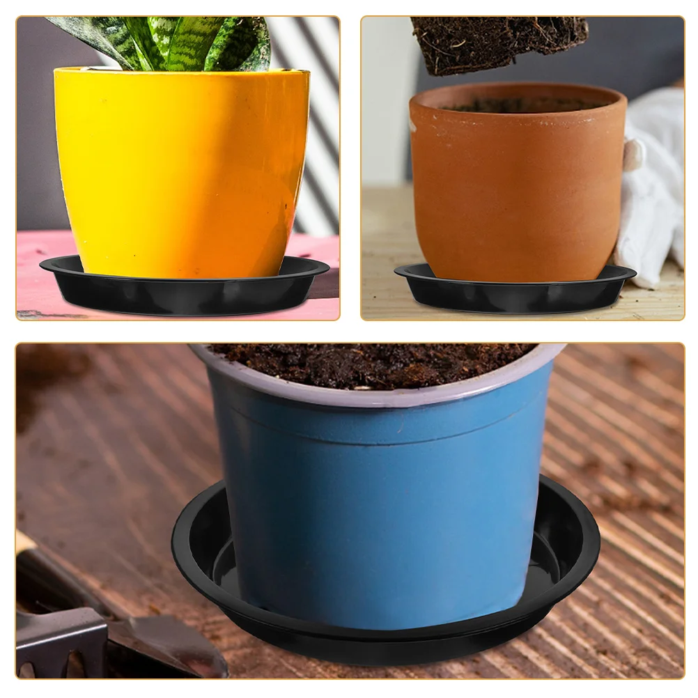 

10Pcs Round Plastic Plant Saucer Tray Durable Flower Pot Drainage Plate Indoor Outdoor Planter Water Catcher Tray for Pots