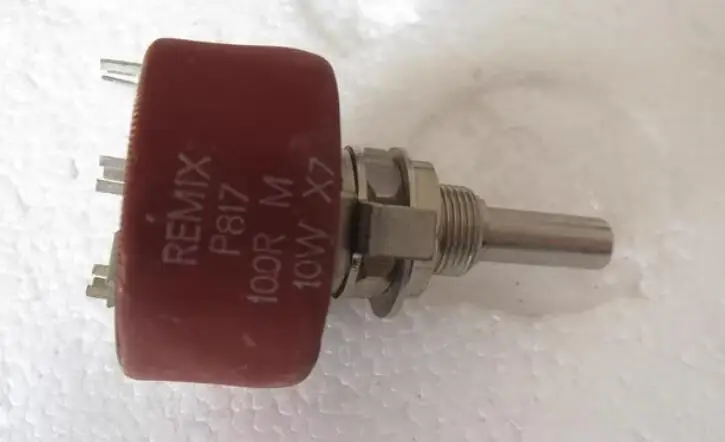 

REMIX P817 10W 100R Ceramic Wire wound Potentiometer 100 ohms Handle Length 25MM