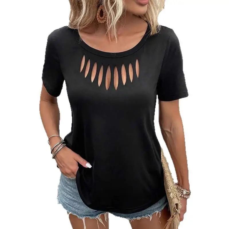 المرأة الجوف خارج ort irt سليم صالح تي شيرت كلية Sle لصق اللون بلو البلوز الأعلى السيدات Faion الشتاء جمع