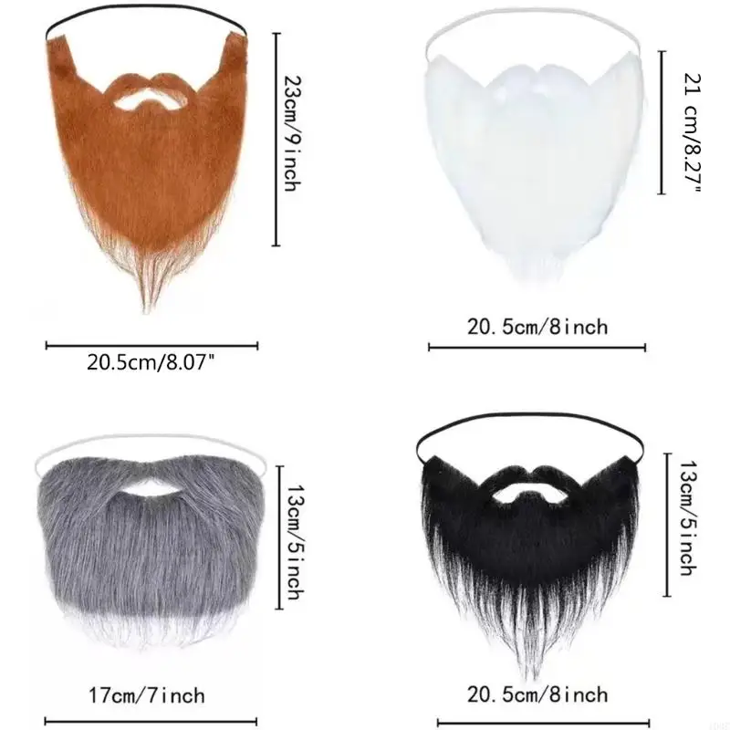 103C Halloween Beard Hair Menyamarkan Aksesori Pasokan Pesta Kumis Palsu Lucu