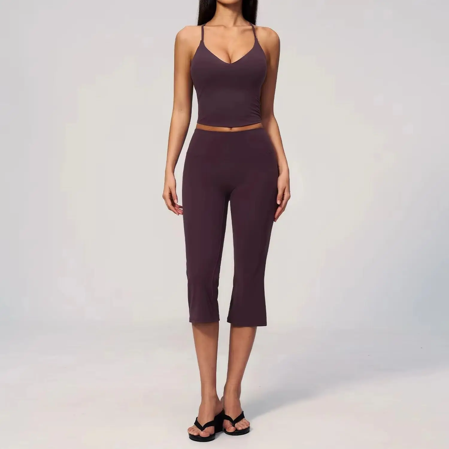 2PCS Yoga Set Women Tracksuit Nude Feeling Workout Sets Gym Clothes Push Up Fitness Running Sportwear Sport Bra Leggings Suit