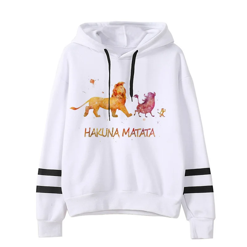 Sudadera con capucha de Disney El Rey León para mujer, ropa de moda, sudaderas con capucha de Hakuna Matata, Kawaii