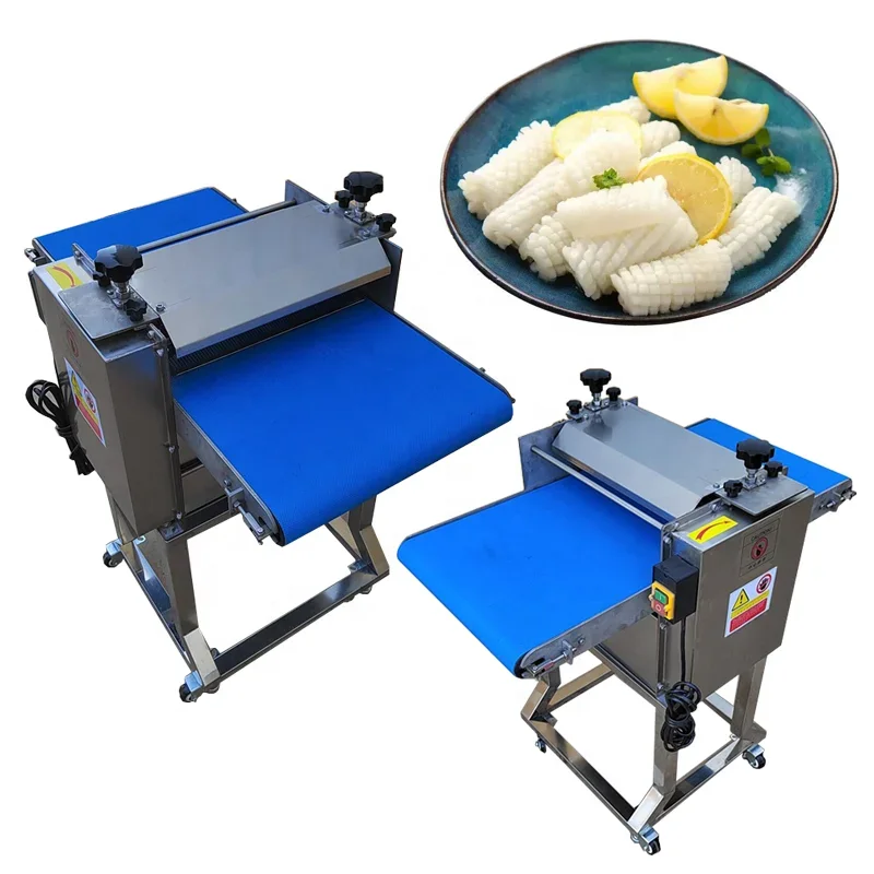 Chicken meat cube squid cutting pineapple cut flowers machine