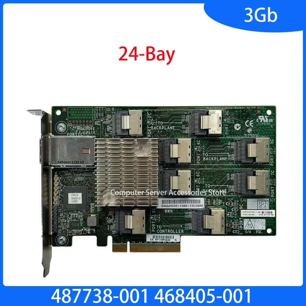 Original 487738001 468405-001 para Servidor Smart Array 24-bay 3gb Sas Expander Card Controller Crad 32 Port 468405-002 468406-b21