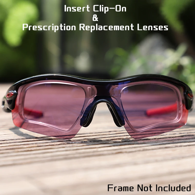 HDTAC Insert Clip-On Prescription Clip & Custom Prescription Lenses for Oakley Radar Sunglasses