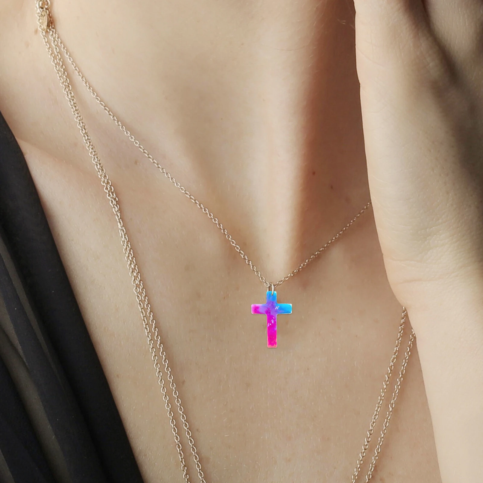 

10 Pcs Pendant Diy Crafts Silicone Diy Silicone Mold DIY Necklace Making Jewelry Accessories Cross Pendant Shaped Mold Decor