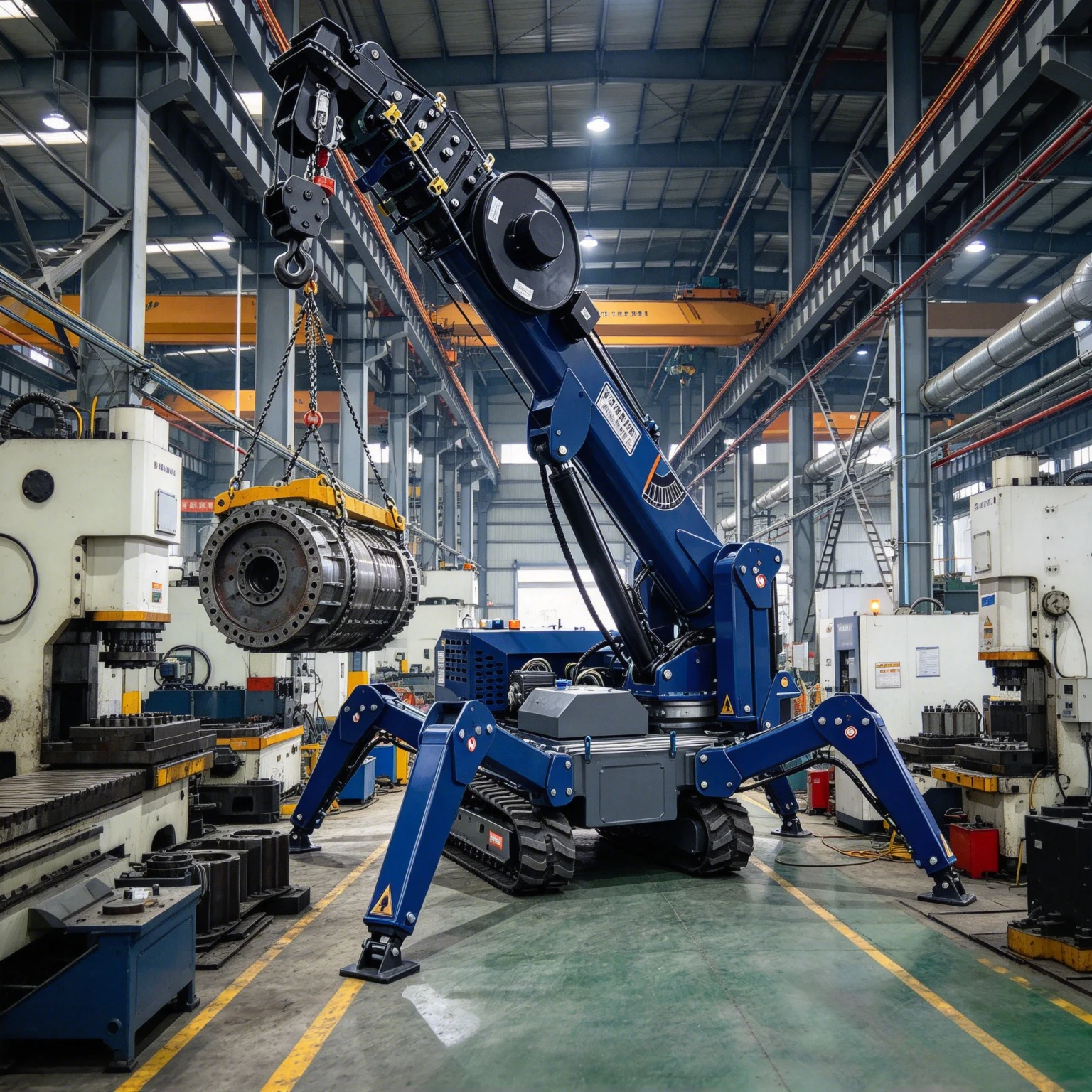 Wholesale Prices Narrow Space Lifting Spider Crane Hydraulic 360 Rotation Rubber Track Mini Crawler Crane Industrial Hoist