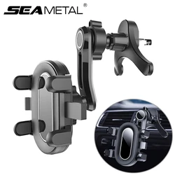 SEAMETAL Gravity Phone Holder Car Air Vent Clip Mount Cellphone Stand 360-Degree Rotation Air Vent Mobile Phone Bracket Support