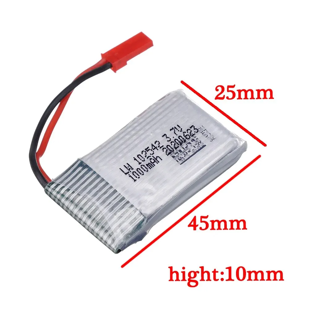 3.7V 1000mAh 25c Lipo Battery 952540 for HQ898B H11D H11C H11WH T64 T04 T05 F28 F29 T56 T57 RC Qaudcopter Drone Spare Parts 3.7V