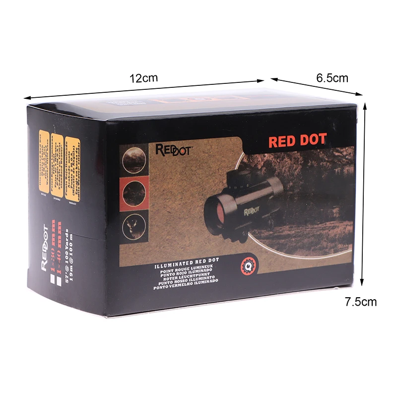 1X40RD السفر في الهواء الطلق أحادي تلسكوب ريد دوت نطاق تلسكوب يتصاعد الهدف نقطة الصيد التبعي