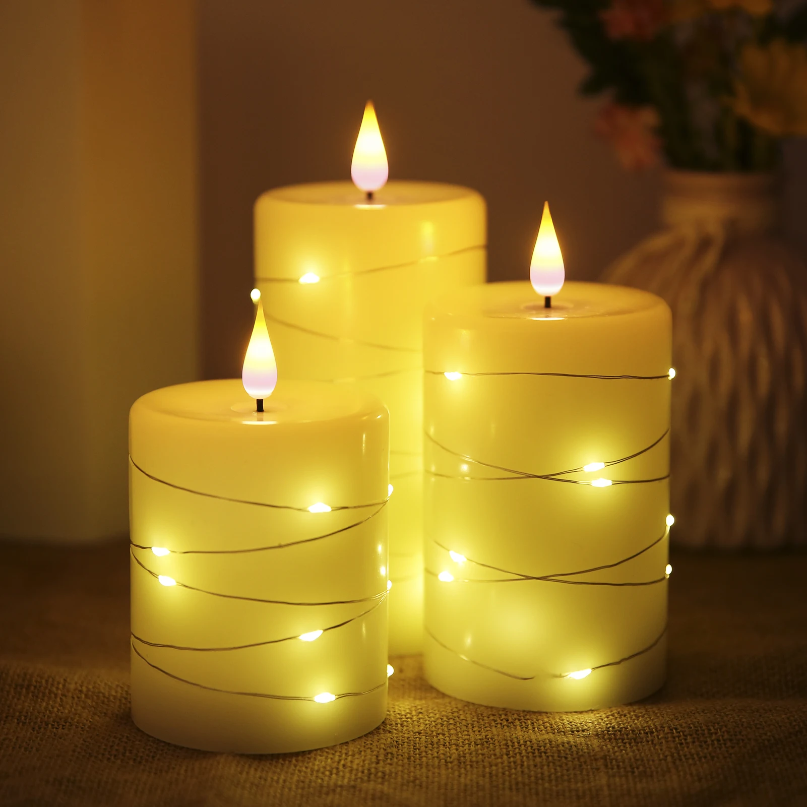 

LED Electronic Candle Simulation Flameless Candle Light Bulb Battery Operated Holiday Wedding Party Home Decoration