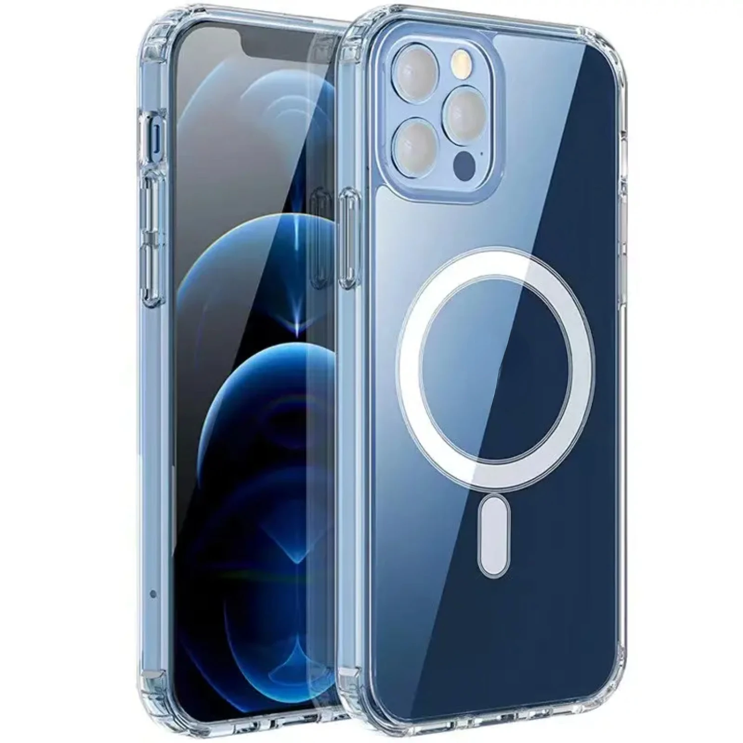 Transparent Magnetic Protective Case For IPhone14/14Plus/14Pro/14Pro Max, IPhone13/13Mini/13Pro/13Pro Max, IPhone12/12Mini/12Pro