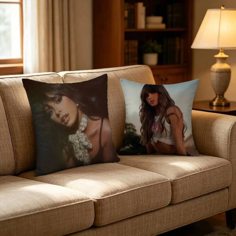 

singer Ella Langley album Pillow Case Pattern Printed Pillowcase For Living Room Sofa Cushion Cover