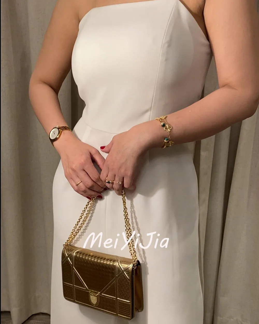 Meiyijia  Evening Dress One-shoulder Crepe  Mermaid Ankle-Length Saudi  Arabia  Sexy Evening Birthday Club Outfits Summer 2024