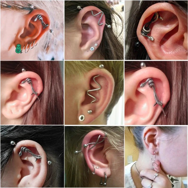 piercings na orelha