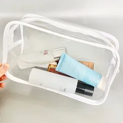 PVC Clear Cosmetic Bags Small Large Transparent Waterproof Makeup Bag Portable Travel Toiletry Wash Organizer Case Storage Pouch