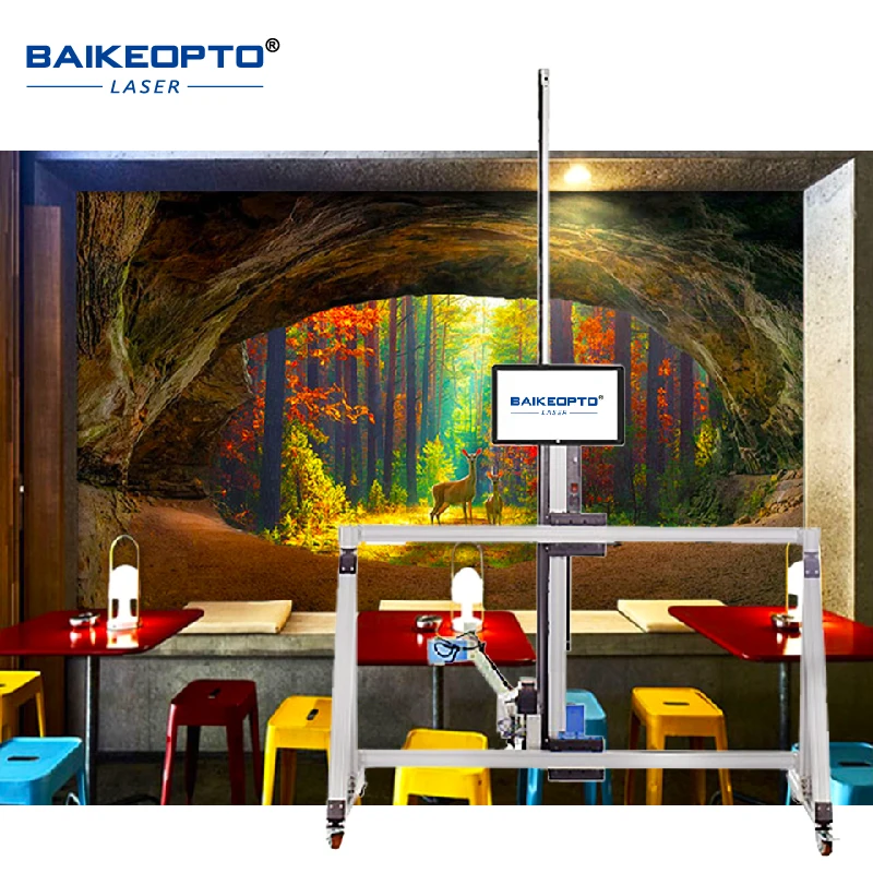 

BK-UV64T AI Wall printer capable of printing on sloping surfaces five colors