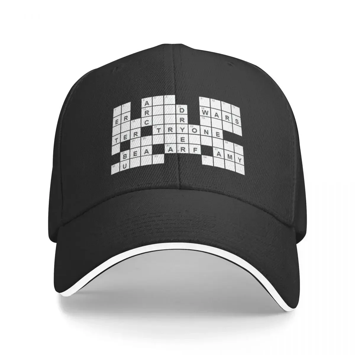 Crossword Style Clue Baseball Cap Hip Hop fishing hat Hats Woman Men's