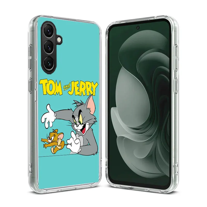 J-Jerry M-Mouse T-Tom Cat Phone Case Samsung Galaxy A70 A50 A40 A30 A20E M30S M31 M21 M12 J8 J6 J4 M32 M52 M51 A90 A80 A20S M11