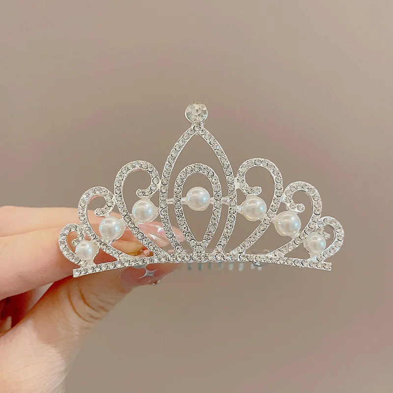 

Rhinestone Crown Hair Comb Variety Princess Diadem Headwear Love Heart Shaped Headbands Exquisite Girls Hair Accessories